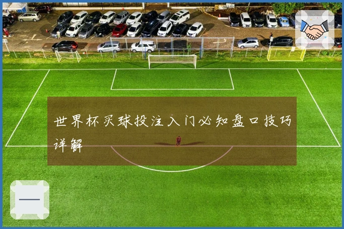世界杯买球投注入门必知盘口技巧详解